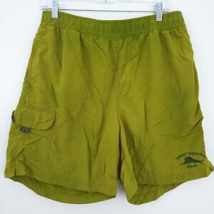 Tommy Bahama Swim Trunks Medium Men 6-Inch Bathing Suit Shorts Green, Lined